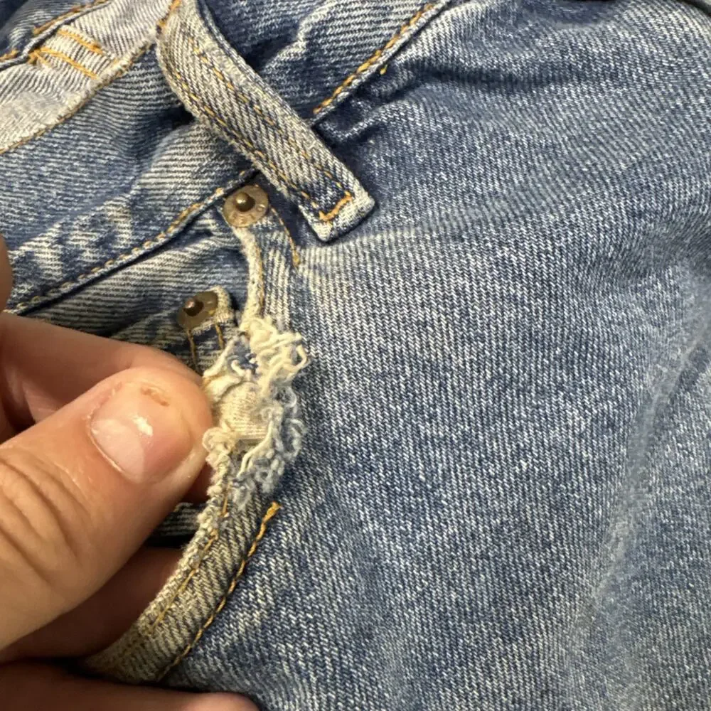 Diesel Straight Mens 31x34 Blue Jeans Wash Cowboy Western Nice Fade